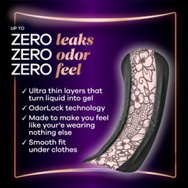 Always Discreet Boutique Incontinence Pads, for Bladder Leaks, Moderate Absorbency, Regular Length, 144 Count (3 Packs of 48)