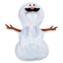 Casual Canine Mustache Snowman Costume for Dogs, 8"/X-Small
