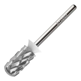 HYTOOS 5XC Barrel Carbide Nail Drill Bits, Safety Large Round Manicure Bit, 3/32 Shank for Righties, Electric Drills Accessories, Hard Gel Acrylic Powder Remover (5XC, Large Barrel)