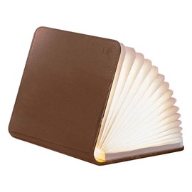 Gingko LED Smart Booklight Large Brown Leather