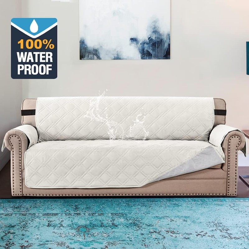 H.VERSAILTEX 100% Waterproof Sofa Slipcover Washable Sofa Cover Non-Slip Couch