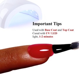 Ozzeal Ruby Red Gel Nail Polish, 0.5 Fl Oz - LED UV Gel Nail Polish Art Starter Kit for DIY Manicure & Salon Use