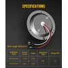 Partsam 2Pcs Watermelon Lights Red LED Stop Turn Tail Marker