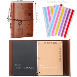 ZEEYUAN Love Scrapbook Album Dandelion Soft Leather Photo Album Family Book Special Christmas Valentine’s Birthday Gifts Unique Gift for Women, with a Gift Box