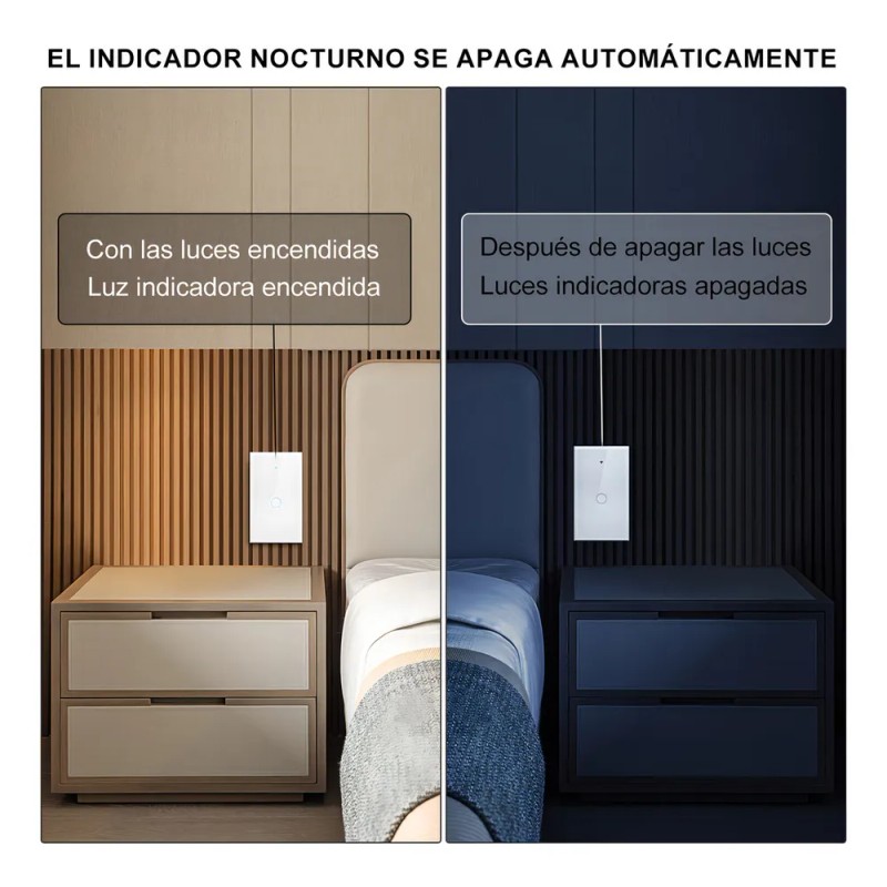MOYAC Interruptor Inteligente Wi-fi De 1 Vías Blanco Sin Neutro