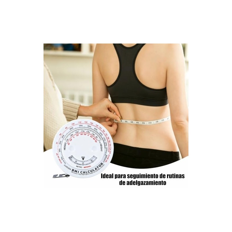 2 Piezas Cinta Metrica Corporal Cinta De Medir Corporal BMI