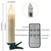 Gedengni Flameless Mini Simulated Wax Dipped Flickering LED Taper Candles