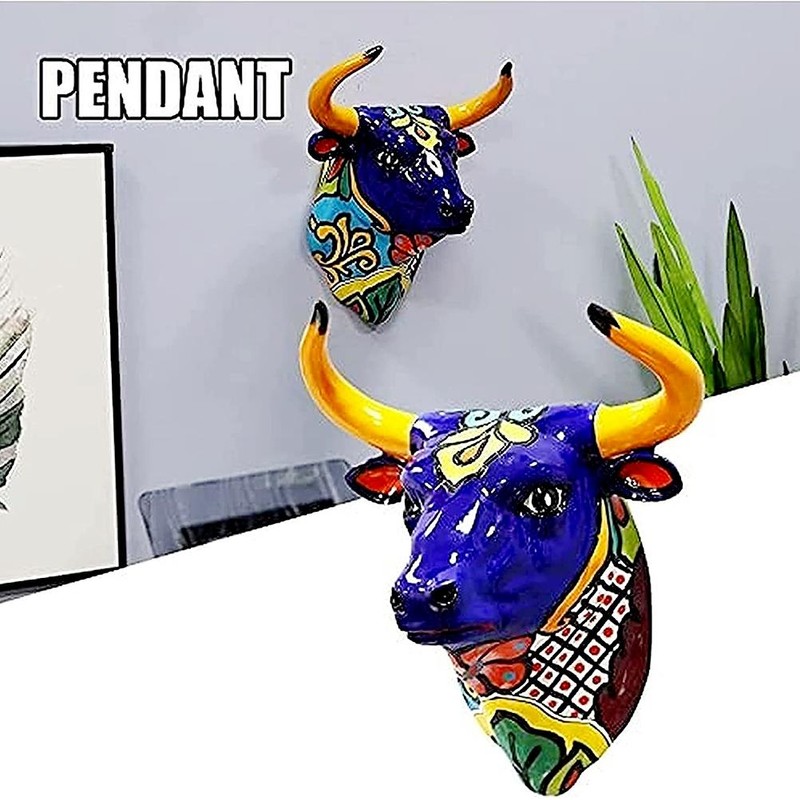 Bull Head Resin Wall Decoration Cow Head Ornaments Resin Crafts
