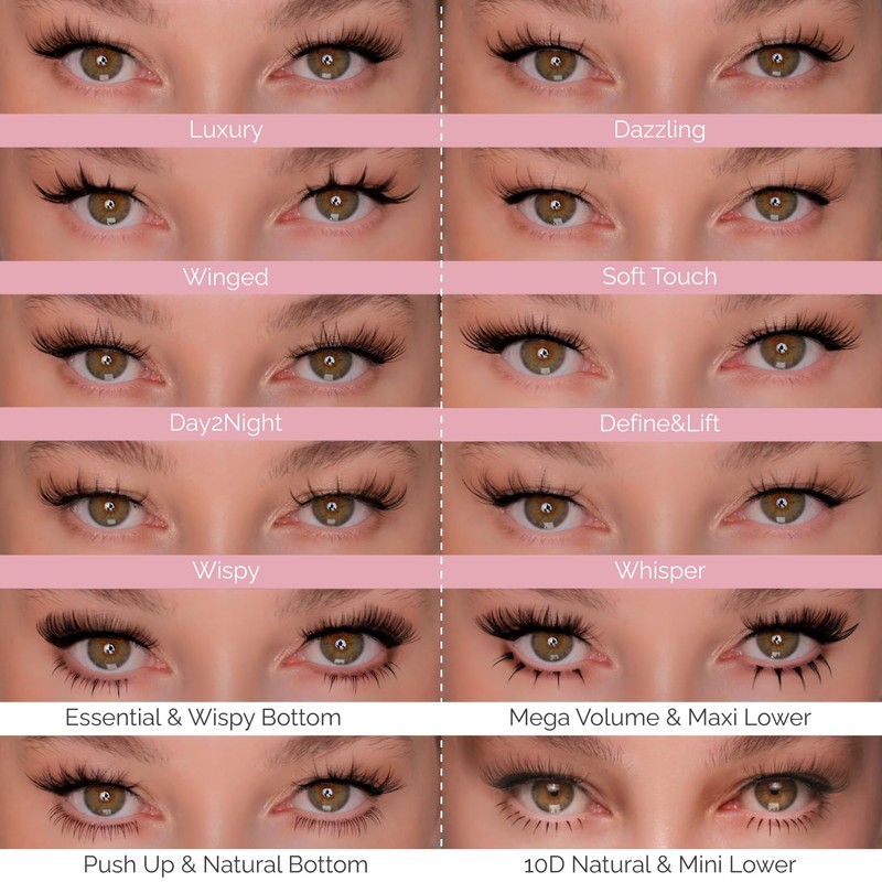 Renata Beauty 20D DOUBLE Volume Fake Lashes Eyelash Extensions -