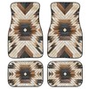 BENXINYA Boho Aztec Car Mats Set of 4 Shabby Hardwood