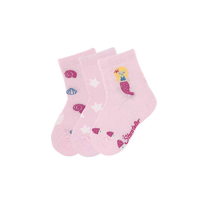 Sterntaler Baby Girls' Socks Pack of 3 Mermaid Socks, per
