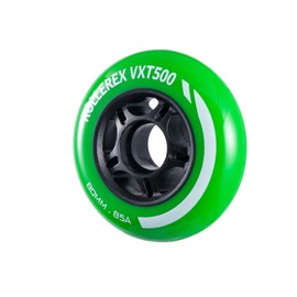 Rollerex VXT500 Inline Skate Wheels 8-Pack - 85A Durable Roller Blade Wheels for Indoor & Outdoor Skating - Fits Standard 608 Bearings (Turf Green, 80mm)
