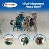 Suncast Hose Handler Wall-Mounted Reel for Outdoor Garden Storage, Light