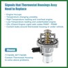 Motoforti 55577072 Car Engine Coolant Thermostat Housing Assembly 71744389 Long-lasting