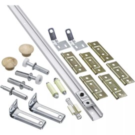 National 60 inch Bifold Folding Closet Door Hardware Kit N343-731 Track 60" Long
