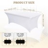 AMFUN 6FT Kitchen Spandex Table Cloth, Stretch Rectangular Table Cloth,Tight,