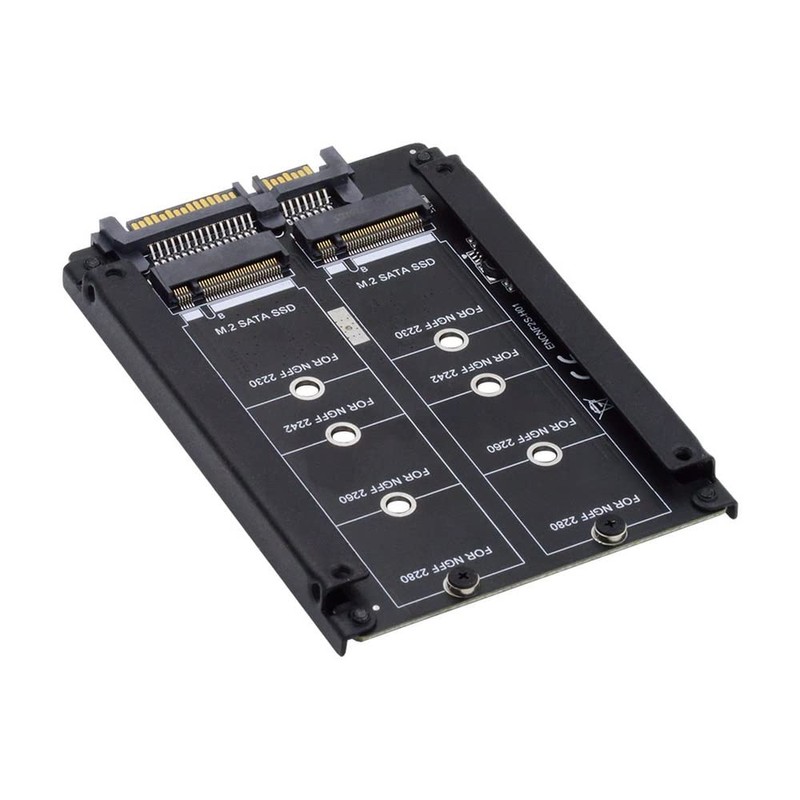 cablecc Dual NGFF B+M Key M.2 SSD Card JOBD Raid0