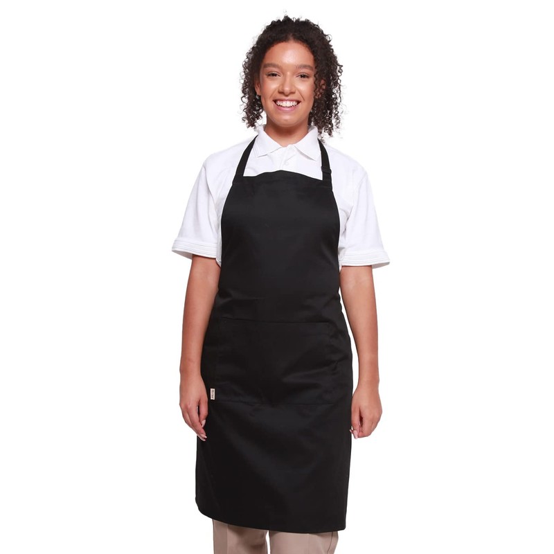 Mirabella Health & Beauty Plain Unisex Chefs Bib Apron Americano