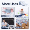 EZKLRWGF Trifold Pack and Play Mattress,Dual Sided Soft&Firm Memory Foam
