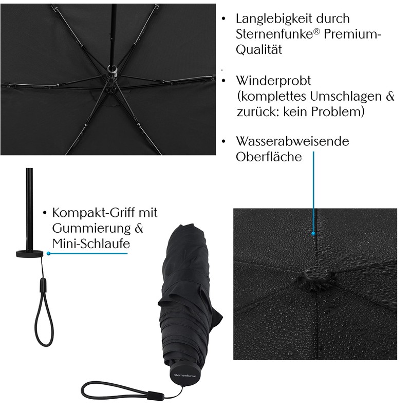 Sternenfunke Mini Umbrella Small 120 g Light Diameter 90 cm