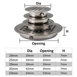 Round Ventilation Mesh Hole, 10pcs Air Vent Hole Louver, Stainless Steel Cabinet Ventilation Air Vents for Kitchen Cupboard, Bathroom, Wardrobe - 29mm