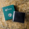 [New model] [British Green] Bridle Leather Bifold Wallet - black