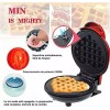 KFMX Mini Máquina Portátil Para Hacer Waffles En Forma De