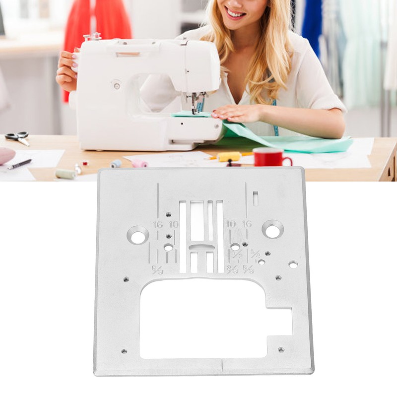 Sewing Machine Needle Plate 7.6x8.4cm Steel Needle Throat Plate for
