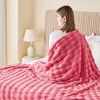 NEWCOSPLAY Throw Blanket for Couch Coral Pink Super Soft Flannel