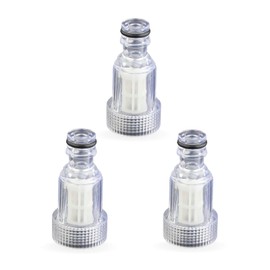 Krovat High Pressure Washer Filter Water Supply Coupling Accessory Connector Universal Compatible G3/4" Kärcher Bosch Ryobi Parts Replacement Hose Joint 3pcs
