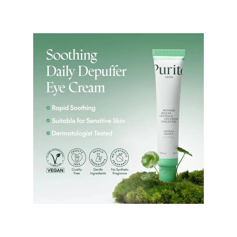 Purito Wonder Releaf Centella Eye Cream Unscented 30ml Todo Tipo