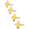 Spoilboard Surfacing Router Bit Set 4 Flute Rabbet Slot Flattening