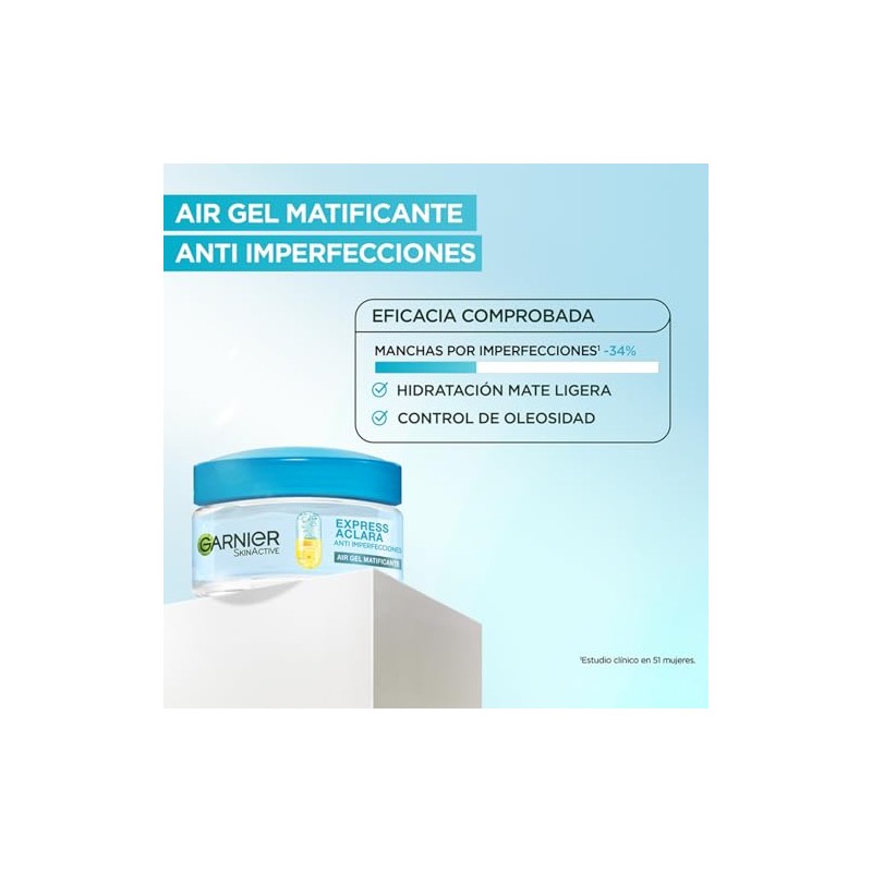 Garnier Express Aclara Gel Hidratante Facial Matificante Anti-Manchas 50ml