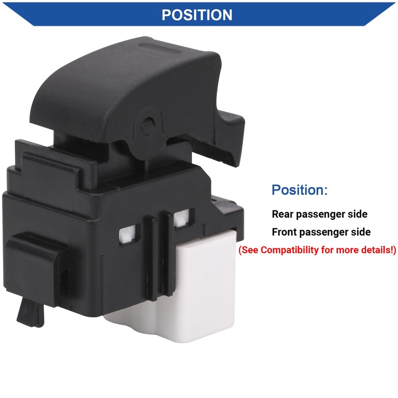 Obaee Power Window Switch Button Front Rear Passenger Side Compatible