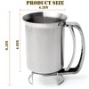 Stainless Steel Pancake Batter Dispenser, Batter Dispenser with Squeeze Handle,