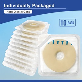 Carbou Ostomy Barrier Rings-Outer Diameter: 2" (50mm) 3.5mm Thickness -Pack of 10,Compatible with All Bag Types and Brands