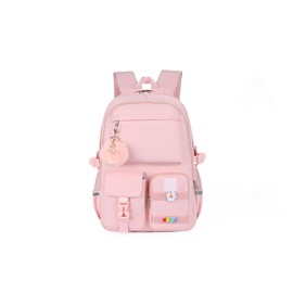 ESSENTIALFULL Backpack for women and girls, School backpack, for laptop, books, clothes, outdoor backpack (Pink)