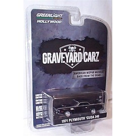 Greenlight Collectables 1971 Plymouth Cuda 340 Graveyard Carz vehicle 1:64 scale limited edition diecast model