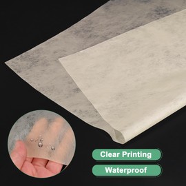 M METERXITY 114-Sheet Korean Cotton Wrapping Flower Paper, 11.8 Inch/ 30cm Waterproof Floral Wrapping Cotton Paper for Bouquets/Gift Packaging [Khaki]