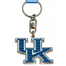 Game Day Outfitters Kentucky Wildcats Crystal Logo Keychain-Metal Key Ring by Game Day-New