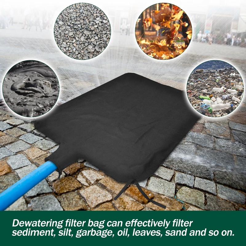 4 x 6ft Large Dewatering Bags with Drawstring Dewatering Filter