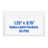 Origin-Joy 35 PCS Self Adhesive Index Card Pockets with Top