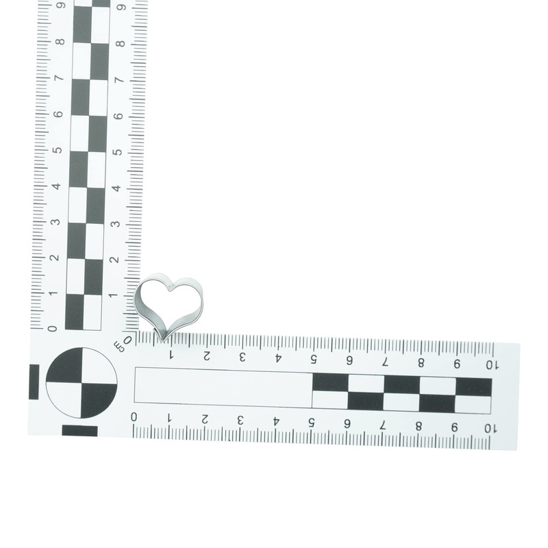 5 Stück Ausstecher Gebogen glatt Herz Ausstecher Edelstahl Ausstecher