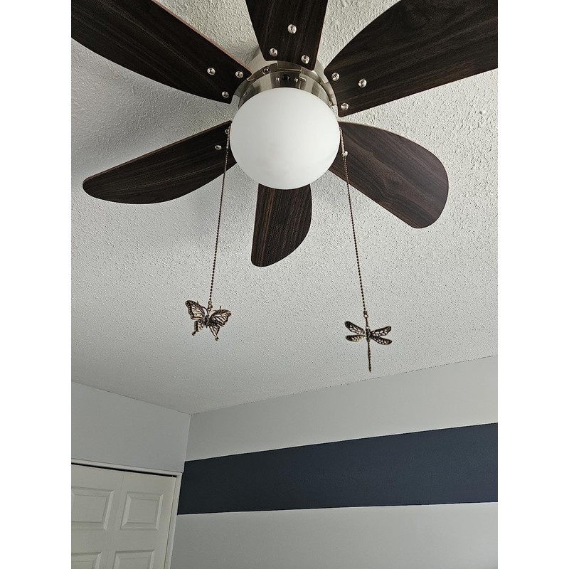 QLXHBOT Ceiling Fan Pull Chain Ornaments Extension,12 Inch Lighting And