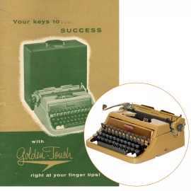 Underwood Golden Touch Quiet Tab Typewriter Instruction Manual Universal de Luxe