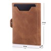TRUSADOR Verona Leather Wallets for Men & Women Trifold Slim