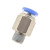 IQS Straight Connector NPT 1/4 Inch - 3/8 Inch (9.52