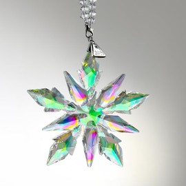 XIANGBAN 2025 Edition Snowflake Ornaments Crystal Christmas Ornaments Home Gifts (2025-Fantasy Color)