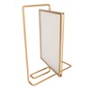 Y5578 Gold Metal Rotating Photo Frame Double Sided Rotating Floating