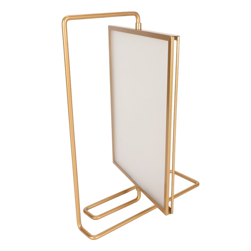 Y5578 Gold Metal Rotating Photo Frame Double Sided Rotating Floating